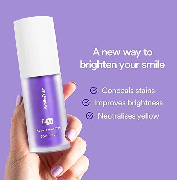 Purple Toothpaste for Teeth Whitening, Purple Whitening Toothpaste for Adults,Tooth Stain Remover Gel - Tooth Whitener Suitable for Smoking, Coffee, and Removing Dental Stone   