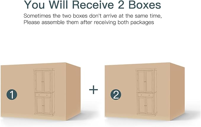 usikey 72” Kitchen Pantry Cabinet, Tall Storage Cabinet with 4 Doors and 1 Drawer, Freestanding Cupboard with 6 Hanging Shelves and Adjustable Shelves for Kitchen, Dining Room,Living Room, Black