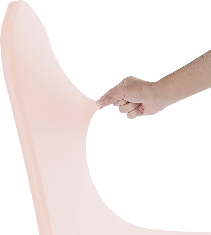 Waterproof Spandex Chair Cover 12PCS, Stretch Dining Chair Covers, Polyester Outdoor Chair Covers, Protector Stretch Chair Cover for Party Universal, Banquet, Wedding Event, Hotel(Blush Pink)