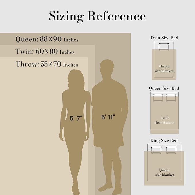 Amélie Home Luxury Striped Faux Fur Throw Blanket for Couch, Embossed Split Fur Cozy Fuzzy Fluffy Luxurious Soft Plush Sofa Chair Bed Gift Blankets for Women Men Wife Friend, 60"x80", Beige