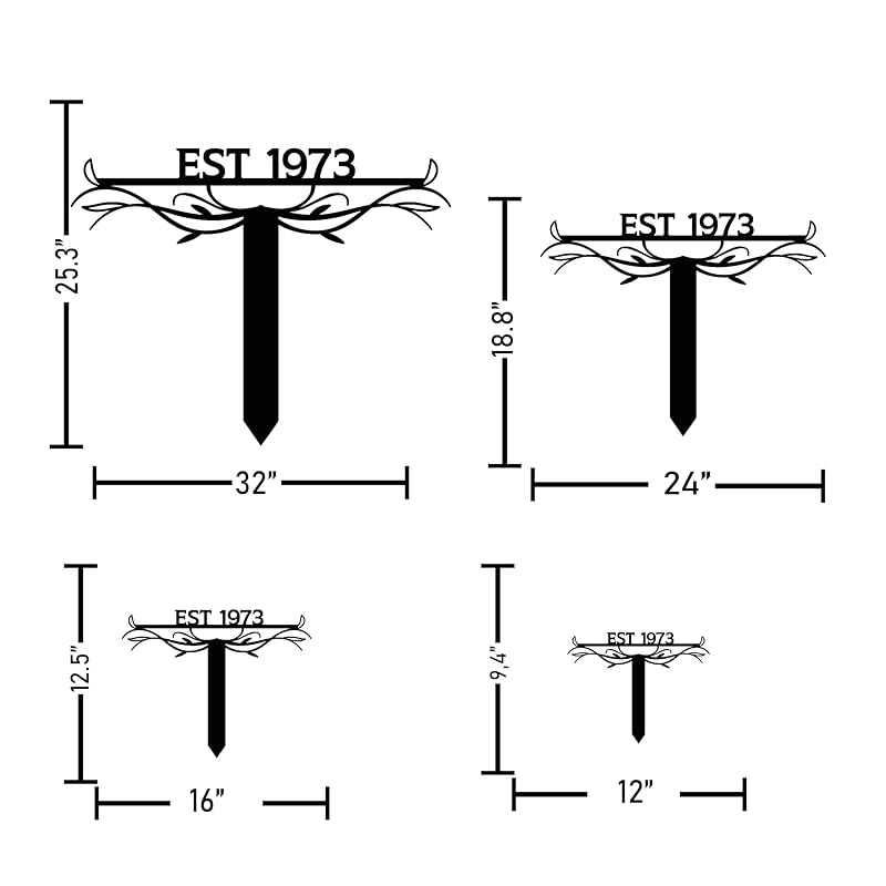 Personalized Metal Text Garden Sign with Stake, Custom Garden Decor for Outdoor, Custom Family Name Sign, Large Patio Decorations, Lawn Art, Farmhouse Decorative, Housewarming Gift