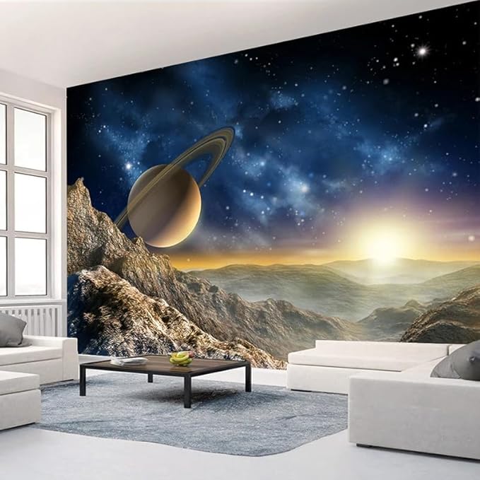 Custom 3D Galaxy Peel and Stick Wallpapers Space Universe Home Decor Wall Painting Living Room Bedroom Mural