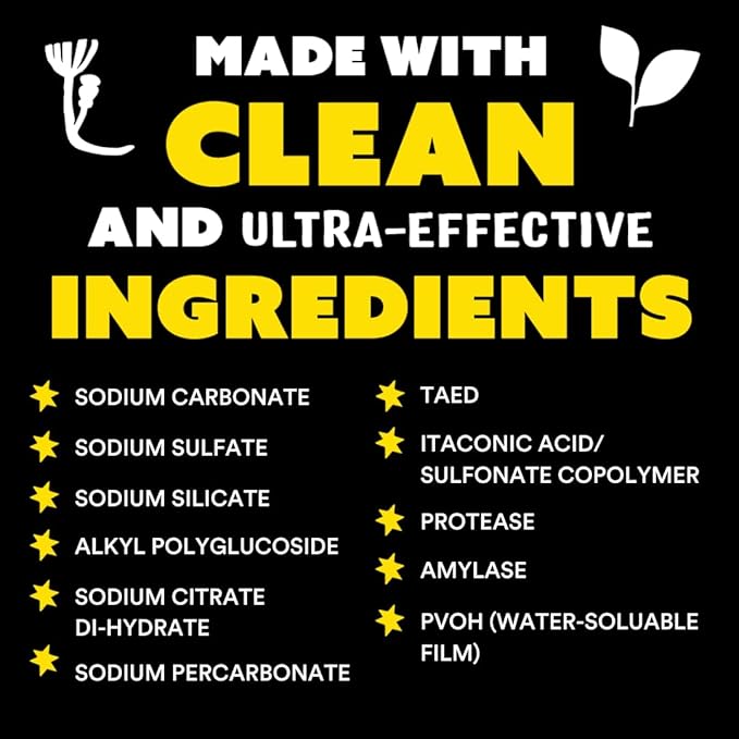 Molly's Suds Dishwasher Pods | Clean Dishwasher Detergent, Cuts Grease & Rinses Clean (Residue-Free) for Sparkling Dishes | 120 Auto-Release Tabs (Unscented)