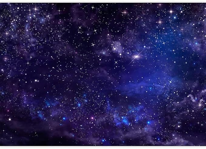 Custom Galaxy Space Wall Mural Starry 3D Wallpaper Night Sky Murals Outer Space Murals Bedroom Living Room Wallpaper