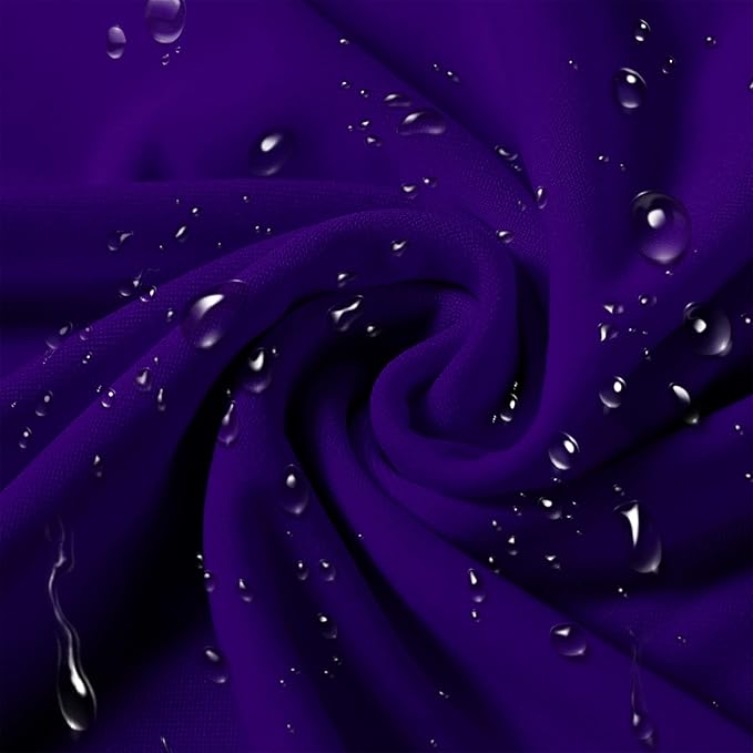 SUPERO Waterproof Spandex Chair Cover 25PCS, Stretch Dining Chair Covers, Polyester Outdoor Chair Covers, Protector Stretch Chair Cover for Party Universal, Banquet, Wedding Event, Hotel(Purple)