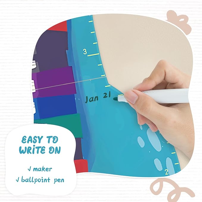 Personalized Name Growth Chart for Wall, Dinosaur Book Wooden Growth Chart Kids Height Chart, Wall Measurement for Kids, Height Chart for Wall, Growth Ruler for Toddler Playroom Decor