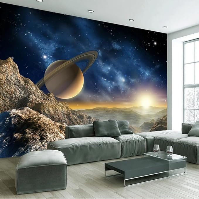 Custom 3D Galaxy Peel and Stick Wallpapers Space Universe Home Decor Wall Painting Living Room Bedroom Mural