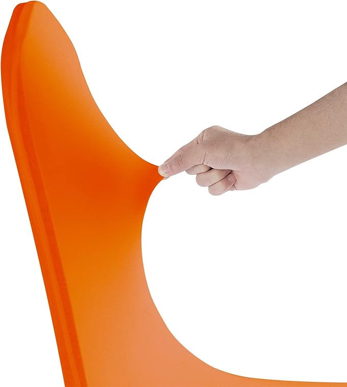 SUPERO Orange Chair Cover, 12PCS Stretch Spandex Waterproof Protector, Universal Furniture Cover for Dining, Party, Wedding Event, Hotel, Outdoor