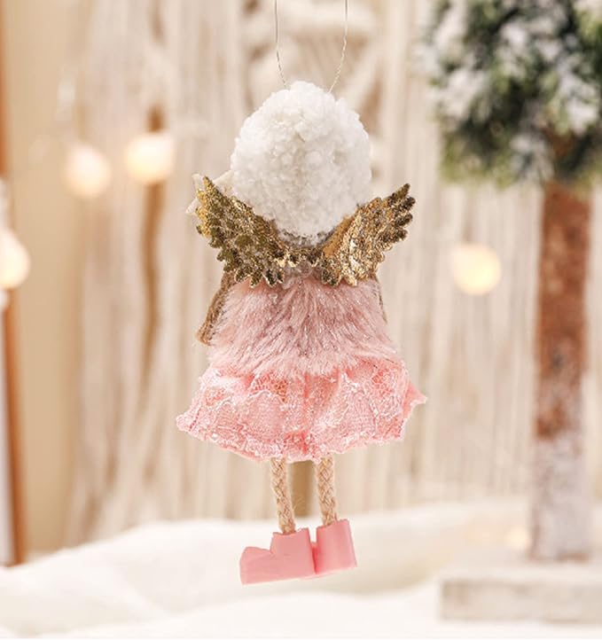 3pcs Christmas Angel Doll Decoration, Christmas Tree Hanging Ornaments, Thanksgiving Day Birthday Gifts, New Year Fairy Presents, Home Party Kids Girls Toys Pendant(GF-X3)