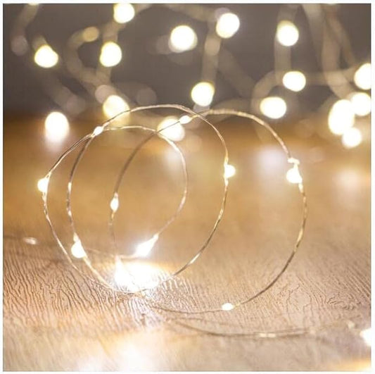 10Ft/30 LEDs Fairy,Starry , String Lights for Indoor&Outdoor Decoration Wedding Home Parties Christmas Holiday, Waterproof,Battery Operated.(Warm White)