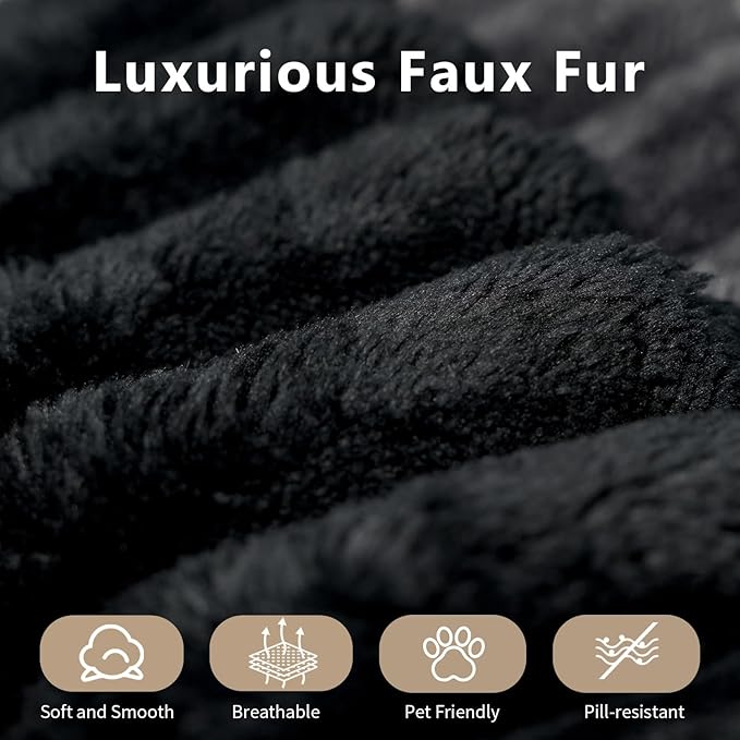 118" Cloud Couch Oversized Modular Sectional Sofa for Living Room,Modern Sofa with Deep Seat,6 Seater Boneless Couch,Comfy Upholstered Corduroy Couches for Apartment, Studio, Office,Bedroom,Black