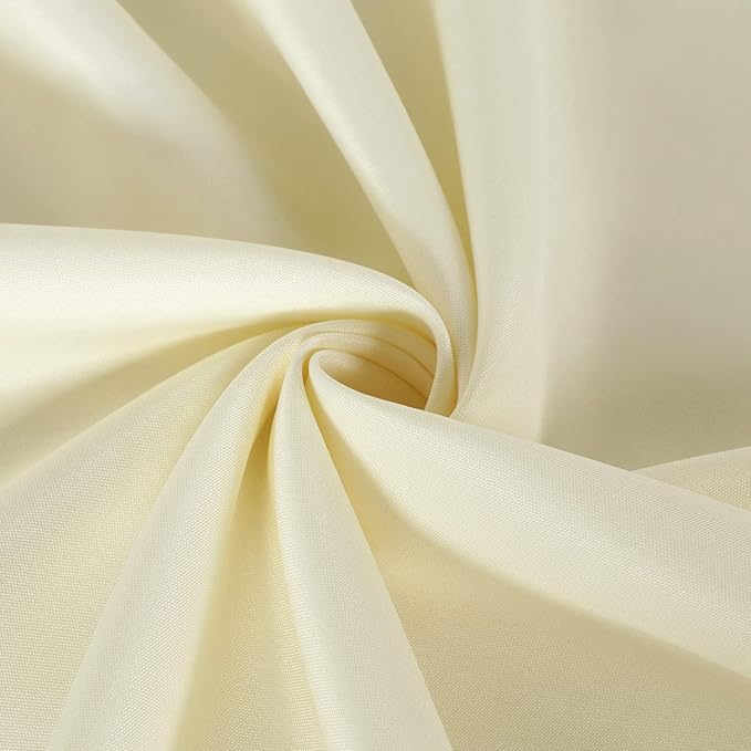 sancua 2 Pack Beige Tablecloth 54 x 78 Inch, Rectangle 4 Feet Table Cloth - Stain and Wrinkle Resistant Washable Polyester Table Cover for Dining Tables, Buffet Parties and Camping