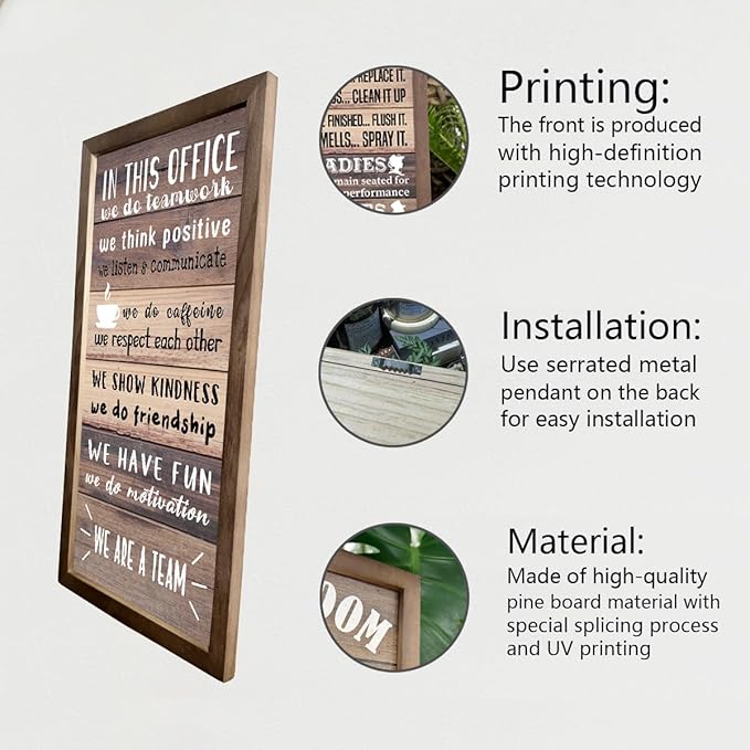 Office Décor, Frame In This Office Decor, Human Resources Gifts, Rustic Office Rules, Hanging Wall Decor, the Office Décor, Human Resources Office Decor, Western Office Décor, Hanging Office Décor