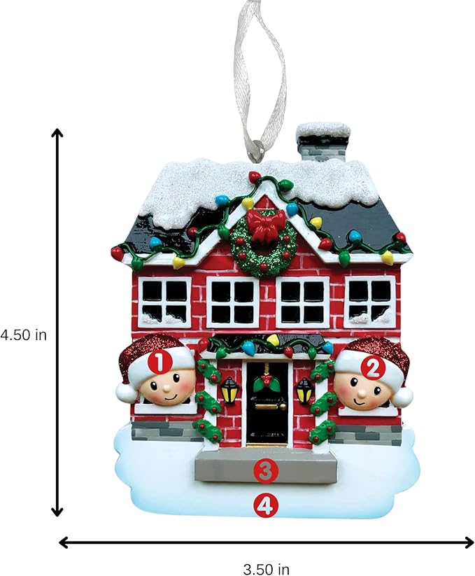 2025 Family Christmas Ornament β Personalized Ornament for Families β Custom Family Ornament β Holiday Tree Decoration Keepsake Gift (Family of 2)