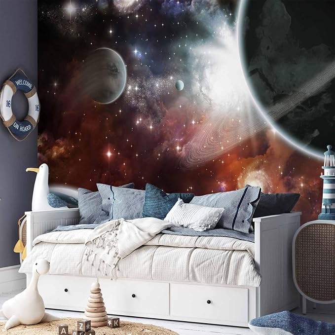 artgeist Wall Mural Cosmos Galaxy 197x138 in - XXL Non-Woven Wallpaper Fleece Wall Decor Photo Print Picture Image Design Home 10110905-32