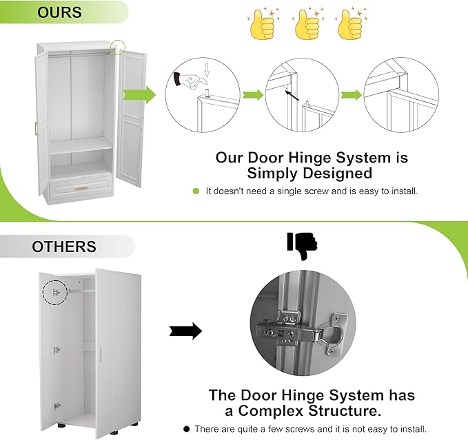 Pantry Kitchen Cabinet with Drawer, 75" Tall Pantry Storage Cabinet, Metal Storage Cabinets with Doors and Shelves, Large Freestanding Cupboard for Dining Room, Assembly Required, Black