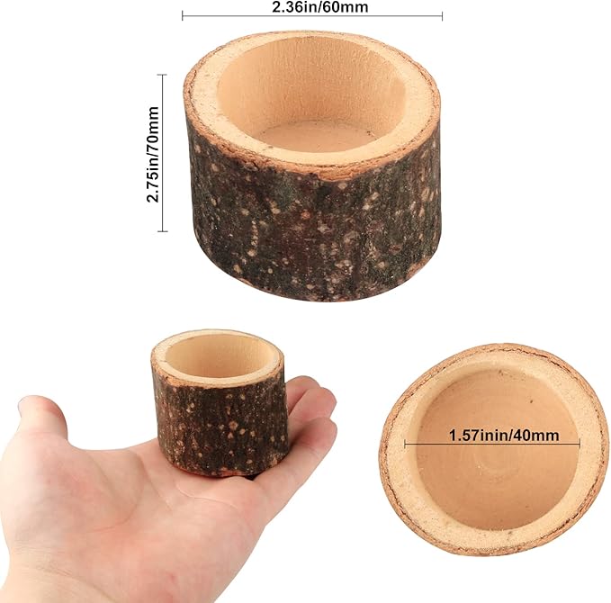 Set of 12 Wooden Tea Light Candle Holders, Personalized Natural Wooden Votive Vintage Tea Light Candle Holders for Rustic Centerpieces for Dining Table Wedding Party (2.36" W*1.65" H)