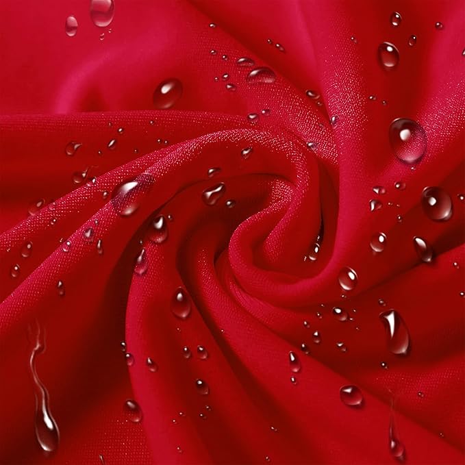 SUPERO Waterproof Spandex Chair Cover 25PCS, Stretch Dining Chair Covers, Polyester Outdoor Chair Covers, Protector Stretch Chair Cover for Party Universal, Banquet, Wedding Event, Hotel(Red)