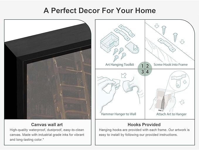 JFHCQJPK Gothic retro library scene decoration melancholy calm art college style wall aesthetic antique style home decoration suitable for bedroom living room24x36in Metal blackFramed