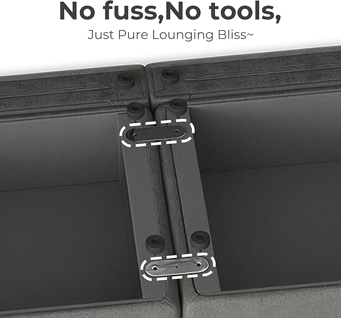 CHITA Modular Sectional Sofa, FSC Certified L Shaped Couch with Reversible Chaise, Modular Sectional Couch for Samll Space,78 Inch Width, 3 Seat Modular Sofa with Storage Ottoman, Blue