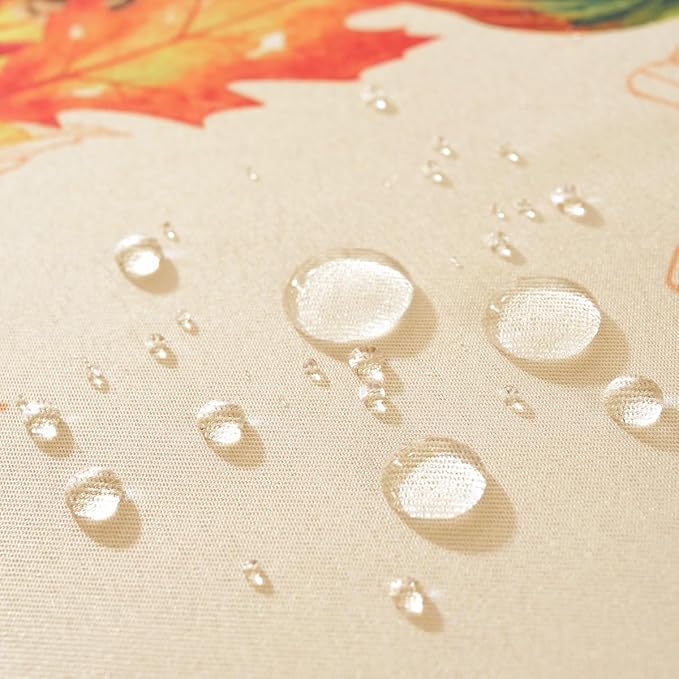 SASTYBALE Thanksgiving Napkin 2020 Inch Square Turkey & Pumpkin Pattern Cloth Napkins Sef of 4 Decorative Washable Table Cloth Napkins for Fall, Harvest, Holiday Dining