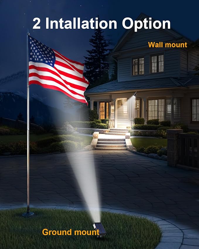 6 Pack Solar Powered Outdoor Spot Lights Outside Waterproof 20 LEDs Landscape Spotlights Dusk to Dawn for House Yard Tree, Plants, Walls, Path, Garden, Statues, Superior Accent Lamp Cool White