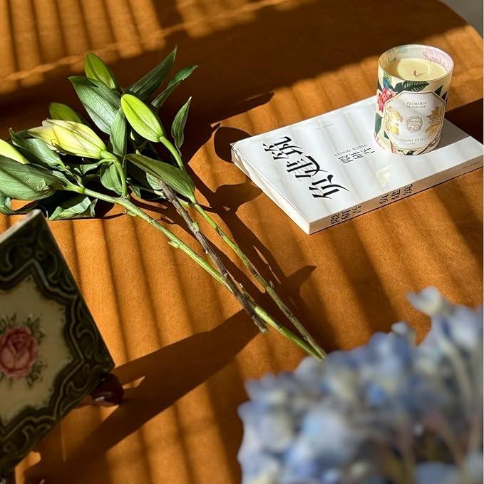 Fall Retro Velvet Tablecloth 60 x 84 Inches, Waterproof Washable Rectangle Table Cloth, Durable Farmhouse Table Cover for Dining Wedding Party Buffet Thanksgiving - Caramel