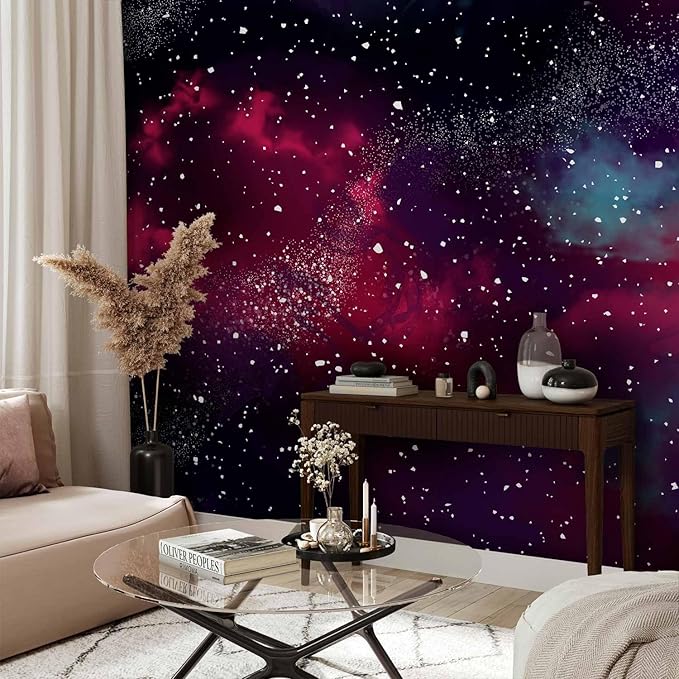 artgeist Wall Mural Space 154x110 in - Peel and Stick Self-Adhesive Wallpaper Removable Large Sticker Foil Wall Decor Print Design Mural Galaxy Universe Cosmos Sky a-A-10326-a-a