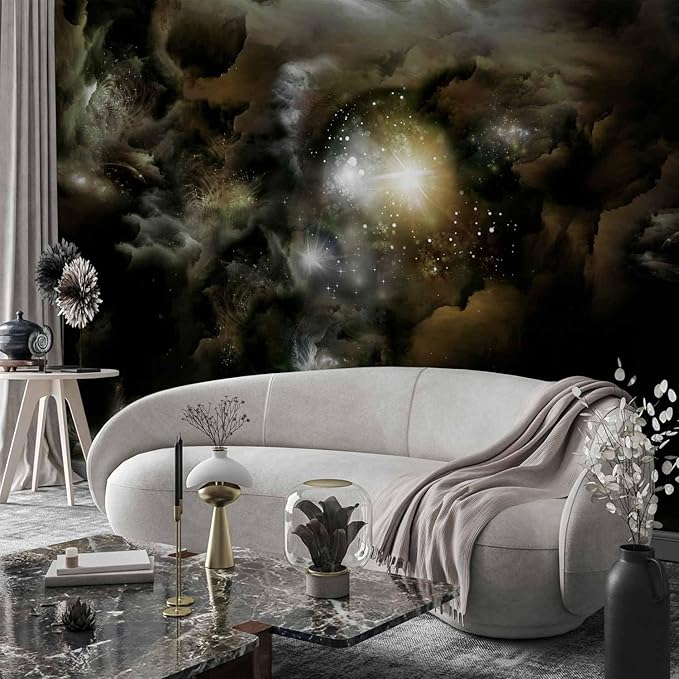 artgeist Wall Mural Cosmos Galaxy 193x138 in - XXL Peel and Stick Self-Adhesive Wallpaper Removable Large Sticker Foil Wall Decor Print Picture Image Design n-A-0027-a-b