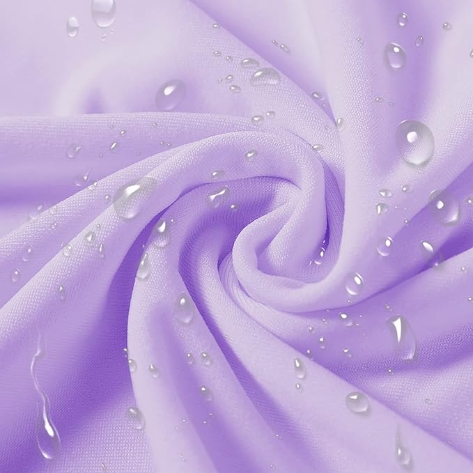 SUPERO Waterproof Spandex Chair Cover 25PCS, Stretch Dining Chair Covers, Polyester Outdoor Chair Covers, Protector Stretch Chair Cover for Party Universal, Banquet, Wedding Event, Hotel(Lavender)