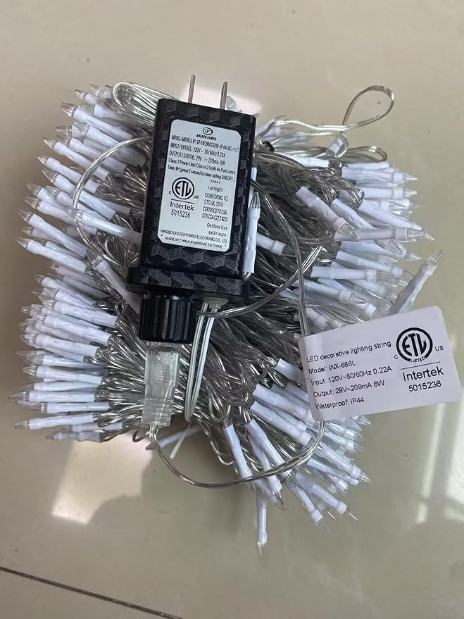 666 LED 66FT Christmas Lights with 148 Drops, 12 Modes Dimmable CoolWhite & Blue Outdoor Hanging Lights with Timer Memory, Waterproof Curtain Lights for Bedroom Yard Indoor Window Roof Fence Wedding