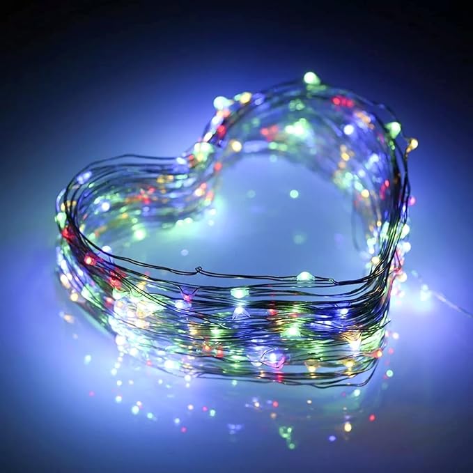 4 Pack Fairy Lights Battery Operated with Remote Control Timer, 26 FT 80 LED String Lights Outdoor Indoor, 8 Mode Twinkle Lights for Christmas Party Wedding Birthday Bedroom Decorations (Multicolor)