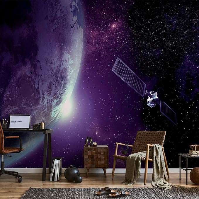 artgeist Wall Mural Cosmos Galaxy 154x110 in - Peel and Stick Self-Adhesive Wallpaper Removable Large Sticker Foil Wall Decor Print Picture Image Design n-B-0007-a-d