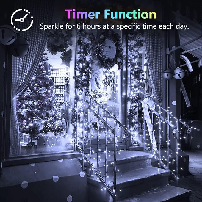 3 Pack 60LED Battery Operated Fairy Lights with Remote, 8 Modes LED String Lights with Timer, Dimmable, Memory Function, Waterproof Twinkle Fairy Lights for Outdoor Indoor Christmas Decor(Cool White)