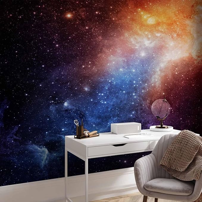 artgeist Wall Mural Cosmos Galaxy 177x124 in - XXL Non-Woven Wallpaper Fleece Wall Decor Photo Print Picture Image Design Home f-B-0057-a-a