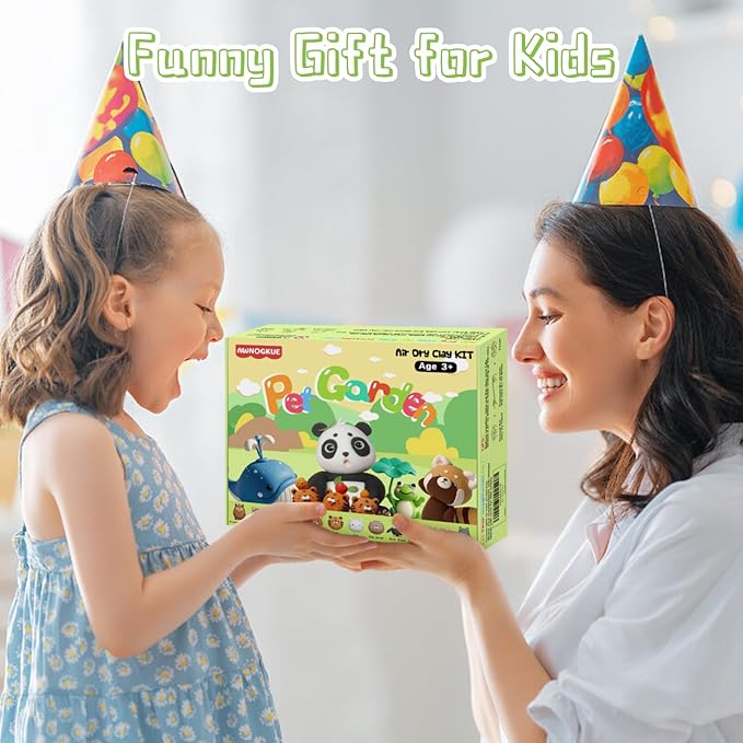 Air Dry Clay for Kids,12 Boxs Modeling Clay Kit with 5 Sculpting Tools, Safe Non-Toxic Model Magic Clay, DIY Art and Crafts Toy Gift, Party Home Favors for Boys, Girls, Toddler