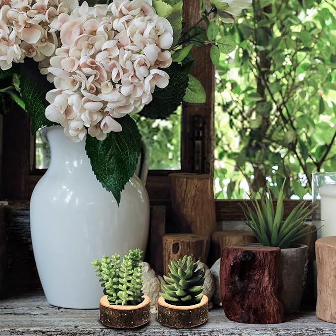 Set of 12 Wooden Tea Light Candle Holders, Personalized Natural Wooden Votive Vintage Tea Light Candle Holders for Rustic Centerpieces for Dining Table Wedding Party (2.36" W*0.98" H)