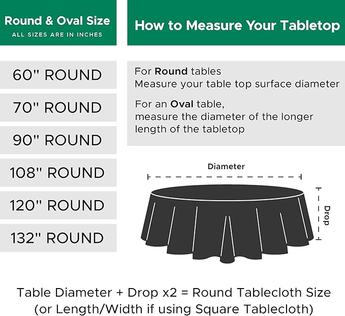 Biscaynebay Textured Fabric Round Christmas Table Cloths 108", Red Water Resistant Folding Table Covers for Dining, Kitchen, Wedding and Parties etc. Machine Washable