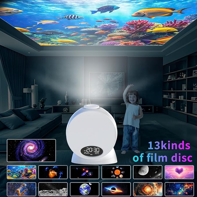 Galaxy Projector, Planetarium Star Projector for Bedroom,13 in 1 Galaxy Light,with White Noise and Timer,for Space for Kids Adults Bedroom Decor Birthday Gifts