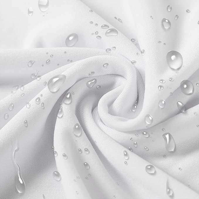 SUPERO Waterproof Spandex Chair Cover 100PCS, Stretch Dining Chair Covers, Polyester Outdoor Chair Covers, Protector Stretch Chair Cover for Party Universal, Banquet, Wedding Event, Hotel(White)