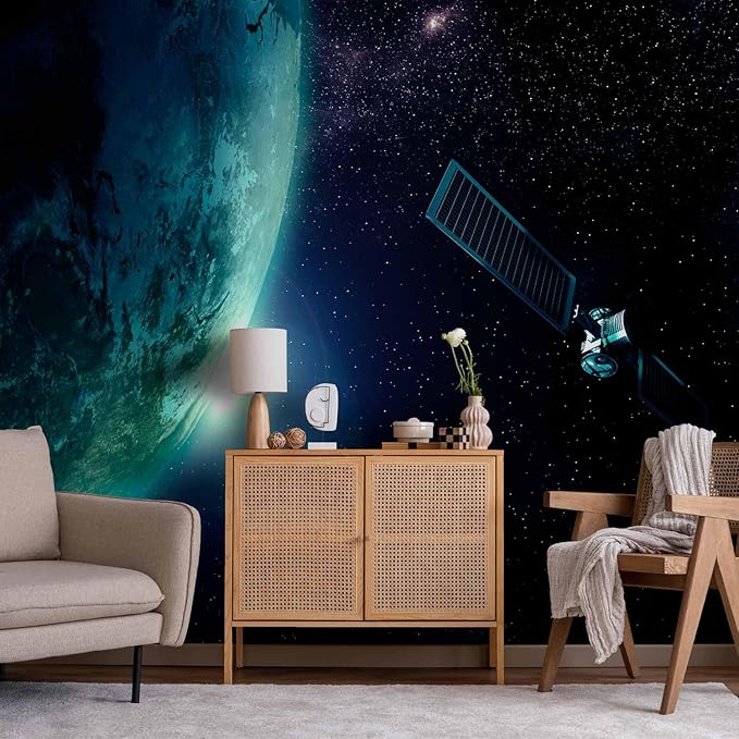 artgeist Wall Mural Cosmos Galaxy 135x101 in - Peel and Stick Self-Adhesive Wallpaper Removable Large Sticker Foil Wall Decor Print Picture Image Design n-B-0007-a-c