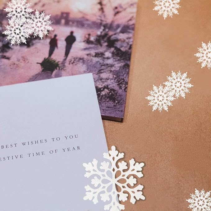 36pcs Snowflakes-Christmas Tree Decorations, Snowflake Ornaments for Tree, Plastic Glitter White Snow Flakes Ornaments, Christmas Indoor Winter Wonderland Decor