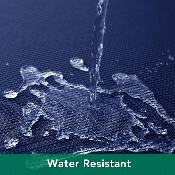 Biscaynebay Textured Fabric Tablecloths 70x120 Inches Rectangular, Navy Water Resistant Tablecloths for Dining, Kitchen, Wedding and Parties etc. Machine Washable