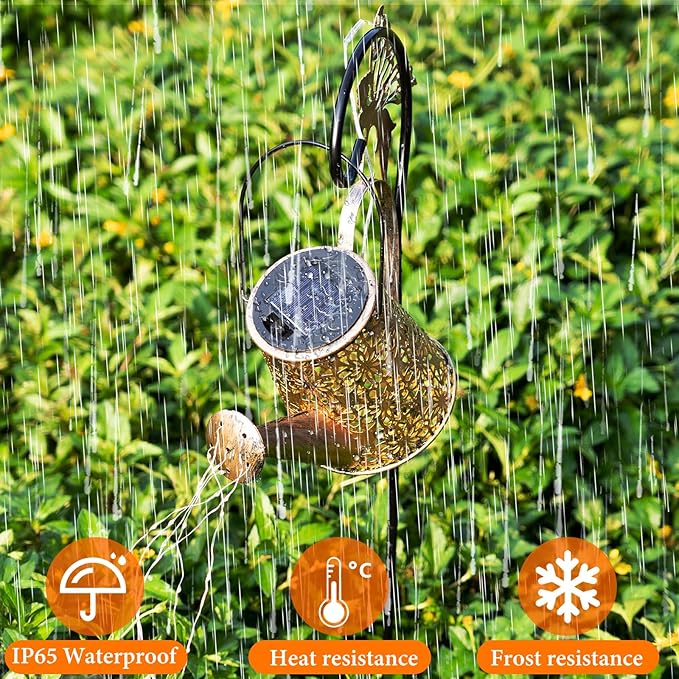Solar Watering Can Light, Solar Outdoor Decorative,Garden Decor Lights for Yard, IP65 Waterproof Hanging Lantern Landscape Lights, Garden Gifts for Mom, Grandma Women Birthday