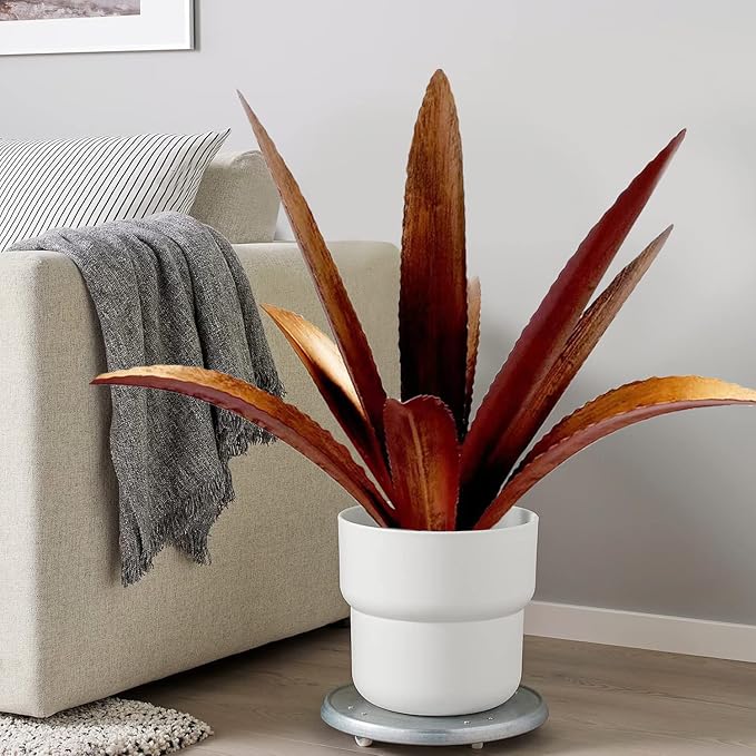 DIY Metal Agave Plant Art Yard Tequila Art Sculpture, Tequila Rustic Garden Sculpture Statue Outdoor Decor,Agave Metal Plants for Yard, Garden Lawn Ornaments (9 Leaves -Yellow)