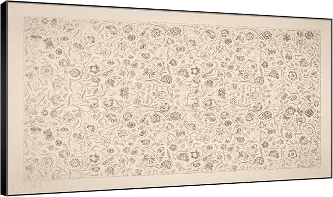 SIGNWIN 30"x60" Extra Large Framed Wall Art Vintage Botanical Sketch with Detailed Floral Pattern, Classic Nature Illustration for Home Living Room Bedroom Decor (Frame Assembly Required)