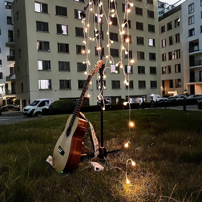 Globe String Lights Battery Operated - 20 LED Indoor Outdoor Christmas Lights, Waterproof Fairy Twinkle Light for Bedroom Classroom Dorm Camping Canopy Wedding Xmas Decor