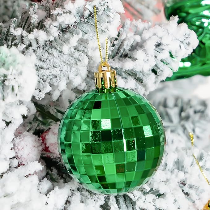 116Pcs Green and Red Christmas Ball Ornaments, Shatterproof Christmas Hanging Decoration Set with Gift Box, Assorted Decorative Baubles Set for Xmas Tree/Home/Wedding/Party/Holiday (Red & Green)