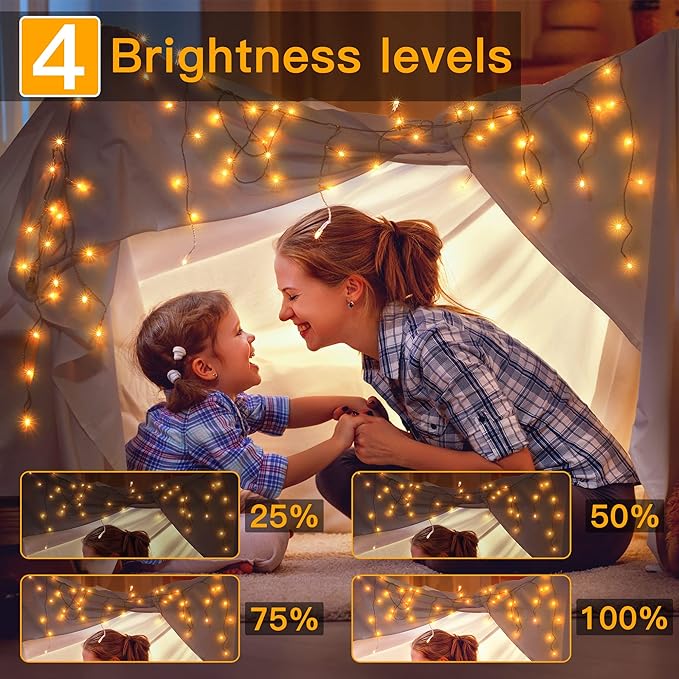 Ollny Icicle Lights Outdoor Warm White, 594LED 49FT Christmas Lights with Remote 8 Modes Dimmable, Waterproof Connectable Timer Hanging Lights for House Outside Yard Indoor Decorations