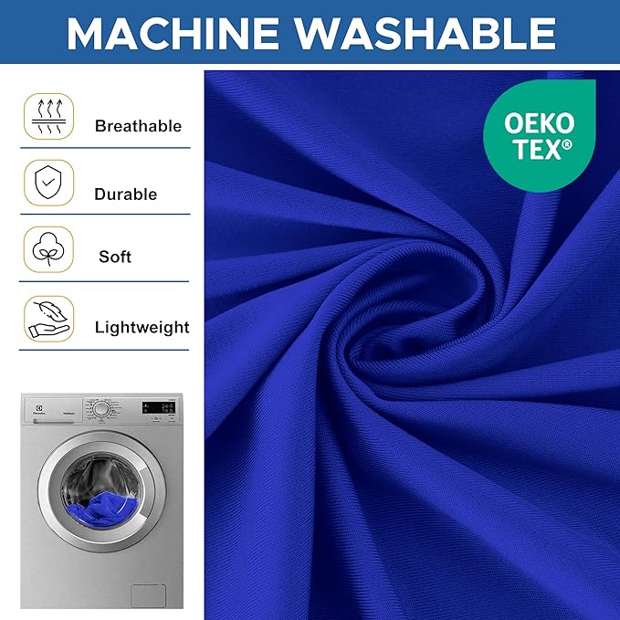 Spandex Table Cover for 6 Foot Rectangle Tables-4 Pack Royal Blue Outdoor Picnic Elastic Table Cover-Spandex Stretch Folding Table Cloths for Camping Dining Room Patio Kitchen Banquet Party